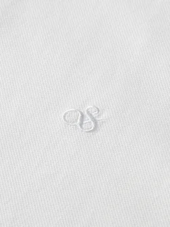 GARMENT-DYED SHORT-SLEEVED PIQUE POLO