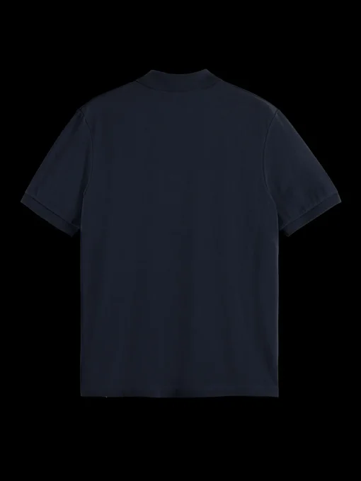 GARMENT-DYED SHORT-SLEEVED PIQUE POLO