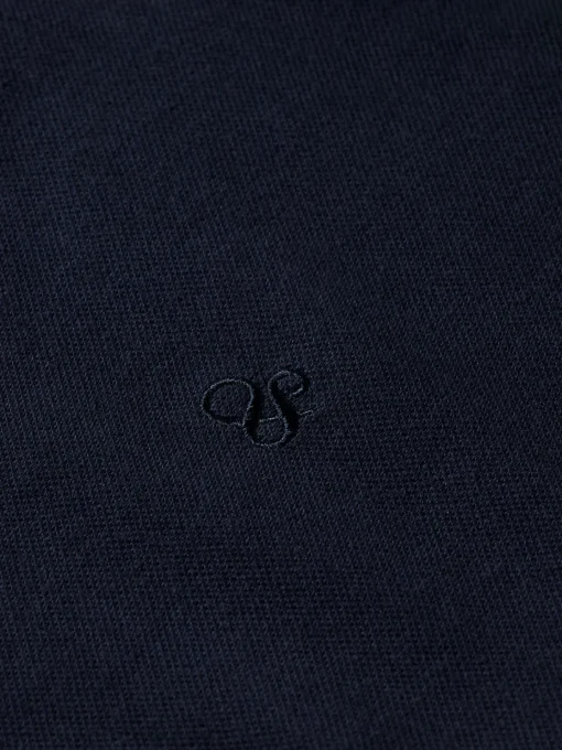 GARMENT-DYED SHORT-SLEEVED PIQUE POLO