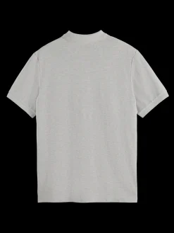 GARMENT-DYED SHORT-SLEEVED PIQUE POLO