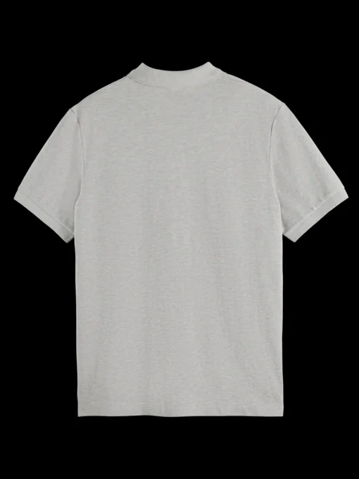 GARMENT-DYED SHORT-SLEEVED PIQUE POLO