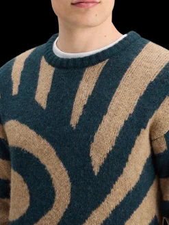 HAIRY BIG WAVES DROPPED SHOULDER SWEATER