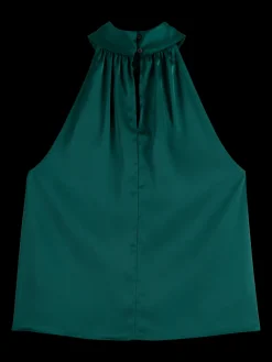 HALTER TOP WITH BOW DETAIL