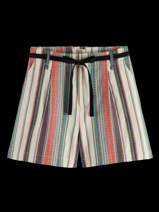 HIGH RISE CRAFTED STRIPE SHORT