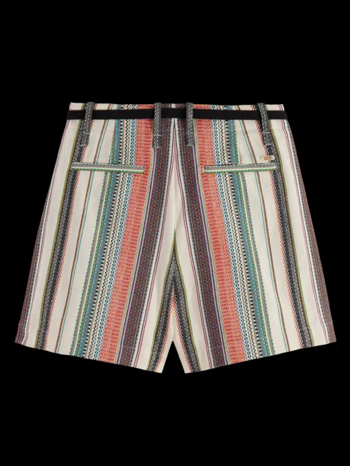 HIGH RISE CRAFTED STRIPE SHORT