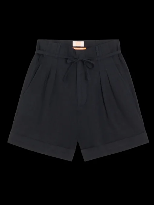 HIGH-RISE LINEN SHORT