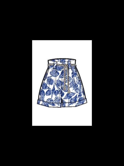 HIGH-RISE LINEN SHORT