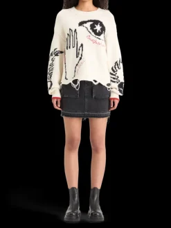 INTARSIA OVERSIZED PULLOVER