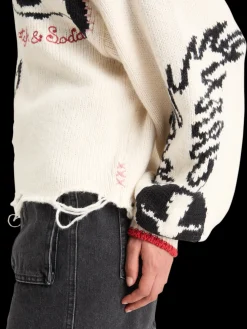 INTARSIA OVERSIZED PULLOVER