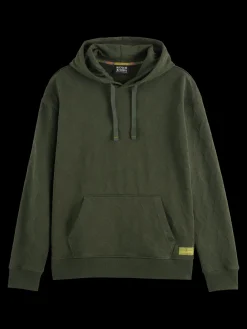 Jacquard terry hoodie