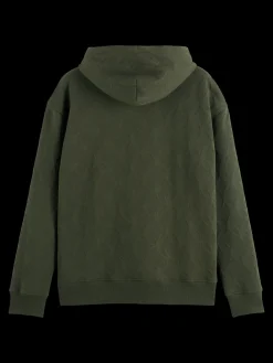 Jacquard terry hoodie