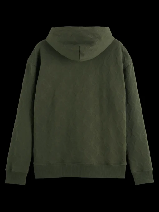 Jacquard terry hoodie