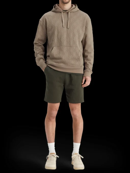 Jacquard terry hoodie