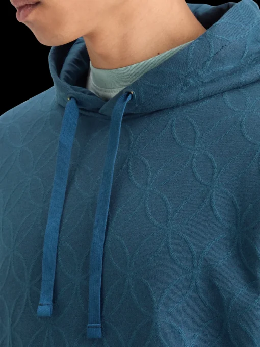JACQUARD TERRY HOODIE