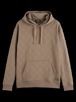 Jacquard terry hoodie