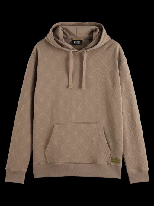 Jacquard terry hoodie