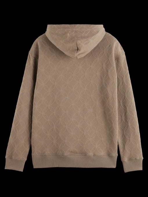 Jacquard terry hoodie