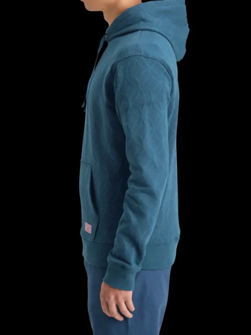 JACQUARD TERRY HOODIE