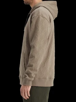 Jacquard terry hoodie