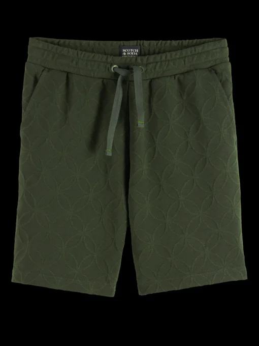 Jacquard terry sweatshorts