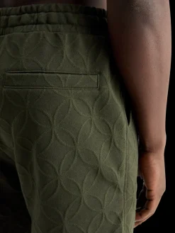 Jacquard terry sweatshorts