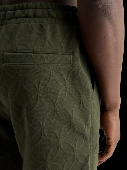Jacquard terry sweatshorts