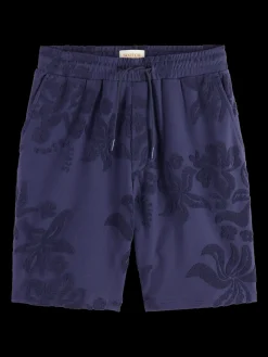 Jacquard towelling shorts