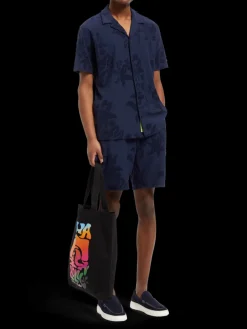 Jacquard towelling shorts