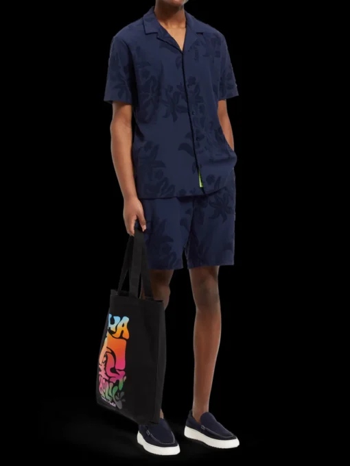 Jacquard towelling shorts