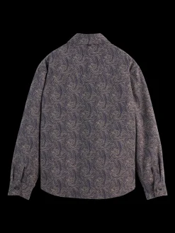 JACQUARD WOOL-BLEND OVERSHIRT