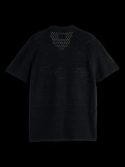 JOE JONAS X SCOTCH SODA CROCHET POLO SHORT SLEEVE