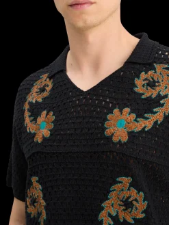 JOE JONAS X SCOTCH SODA CROCHET POLO SHORT SLEEVE