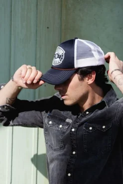 JOE JONAS X SCOTCH SODA EMBROIDERED ARTWORK TRUCKER CAP