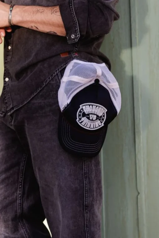 JOE JONAS X SCOTCH SODA EMBROIDERED ARTWORK TRUCKER CAP