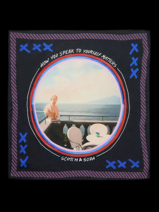 JOE JONAS X SCOTCH SODA PRINTED BANDANA