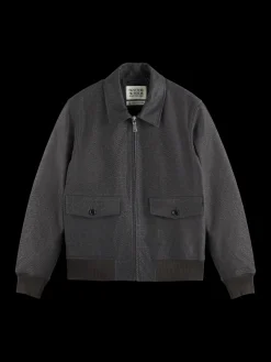 JOE JONAS X SCOTCH SODA SUEDE TUXEDO BLOUSON