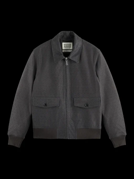 JOE JONAS X SCOTCH SODA SUEDE TUXEDO BLOUSON
