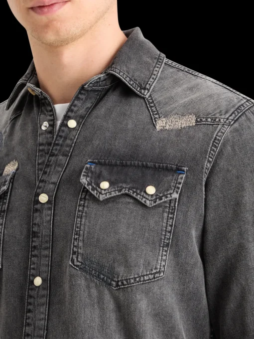 JOE JONAS X SCOTCH SODA WESTERN SHIRT - VINTAGE BLACK