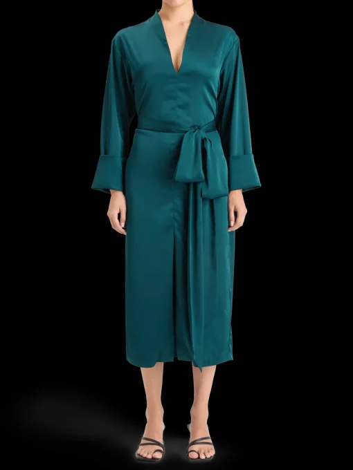 KIMONO MIDI DRESS