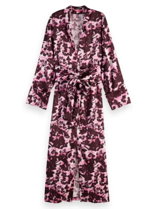 KIMONO MIDI DRESS