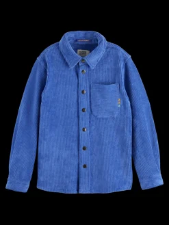 KNITTED CORDUROY SHIRT