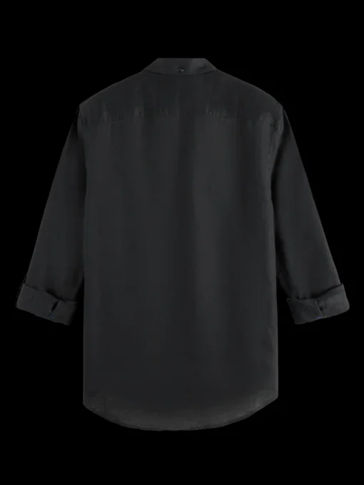 Linen shirt with roll-up