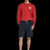 logo badge sweat short