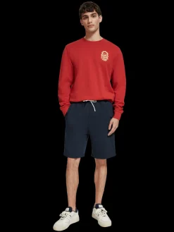 logo badge sweat short