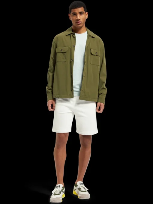 logo badge sweat short