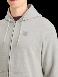 LOGO BADGE ZIP-THROUGH HOODIE