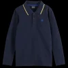 LONG-SLEEVED POLO WITH TIPPING