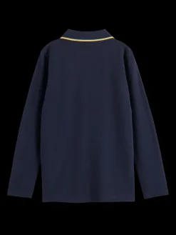 LONG-SLEEVED POLO WITH TIPPING