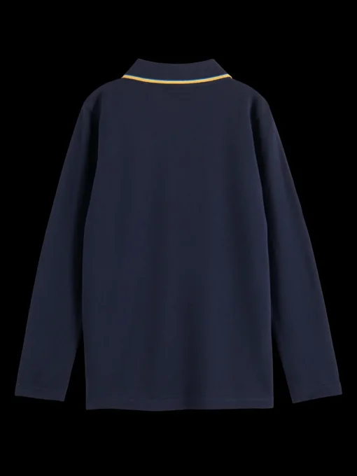 LONG-SLEEVED POLO WITH TIPPING