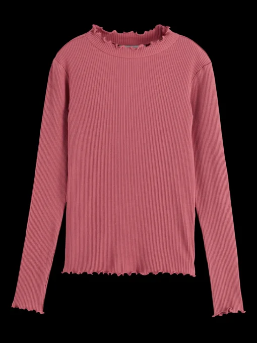 LONG-SLEEVED RIBBED T-SHIRT
